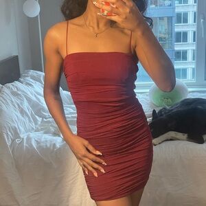 Princess Polly Red mini body con dress